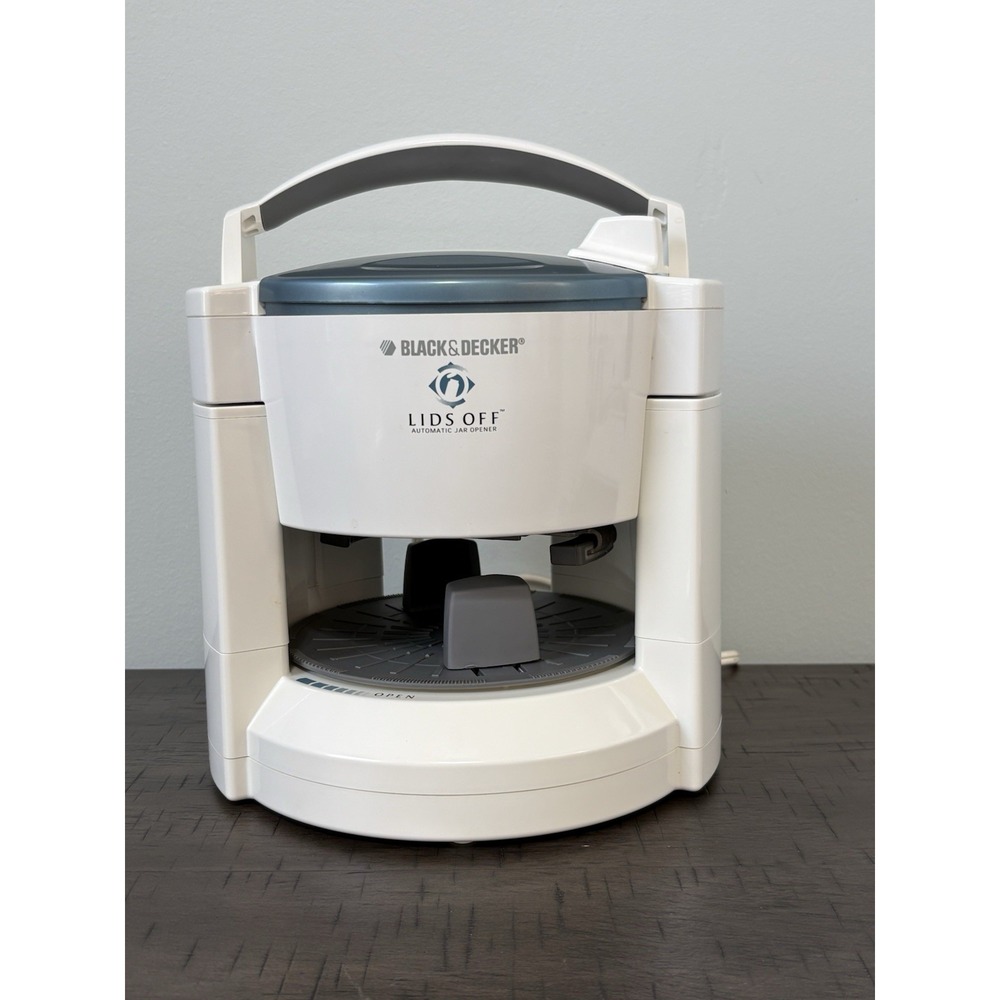 Black & Decker Lids Off Automatic Electric Jar Opener Model JW200